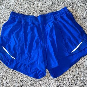 Lululemon royal blue Hotty Hot shorts